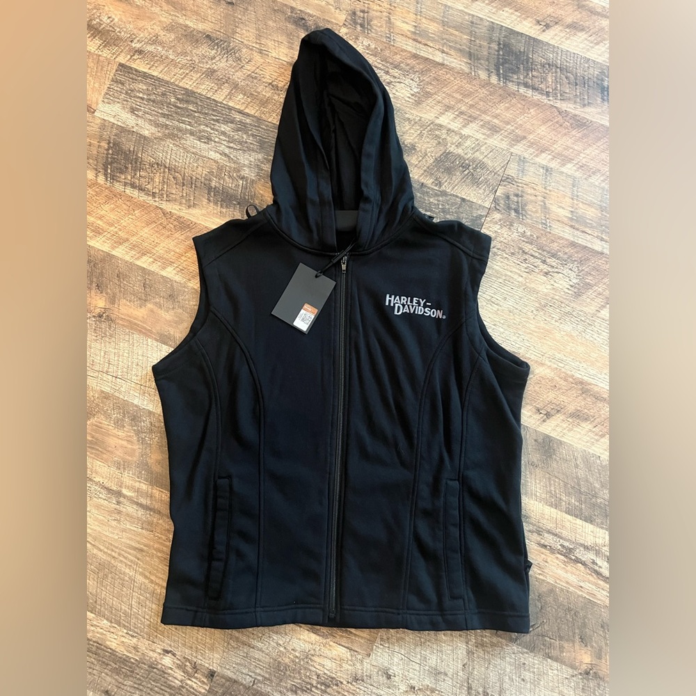 Harley-Davidson Black Hooded Vest